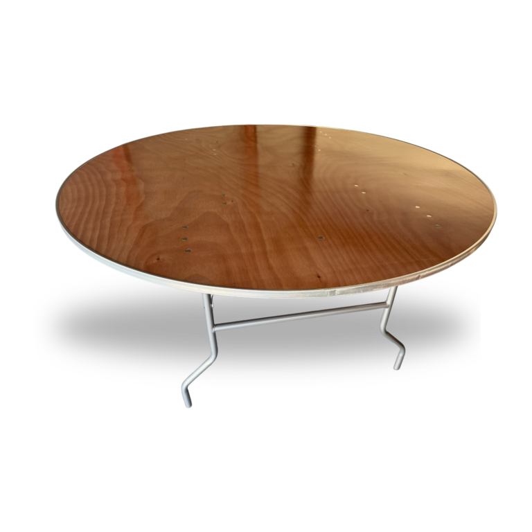 round wood table