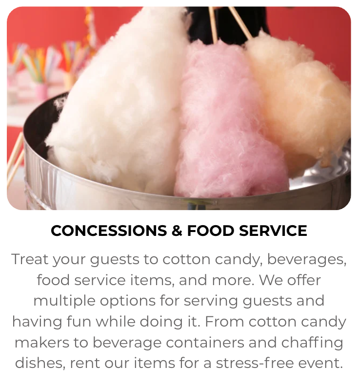 Concession rentals