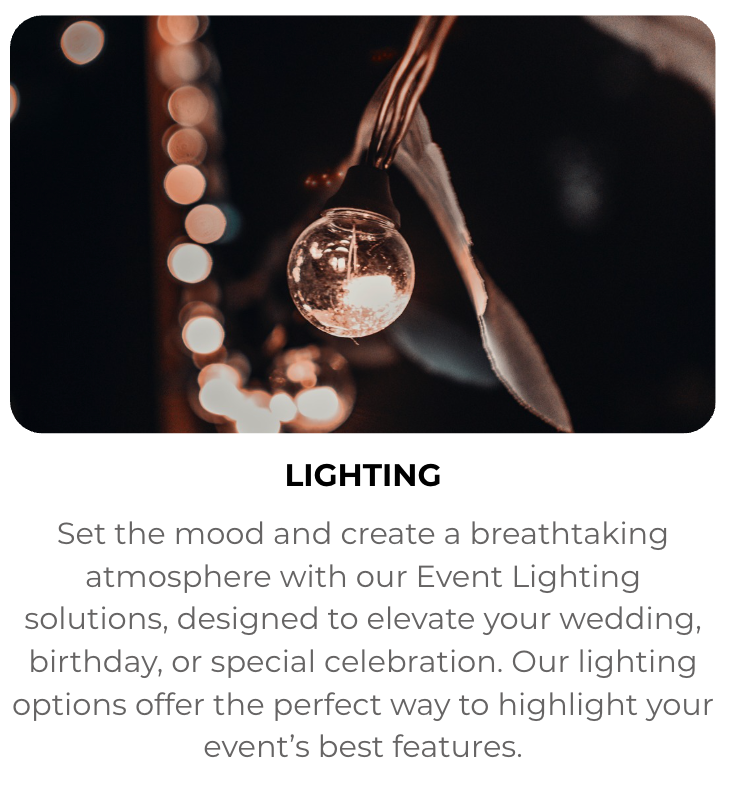 Light rentals lighting rentals