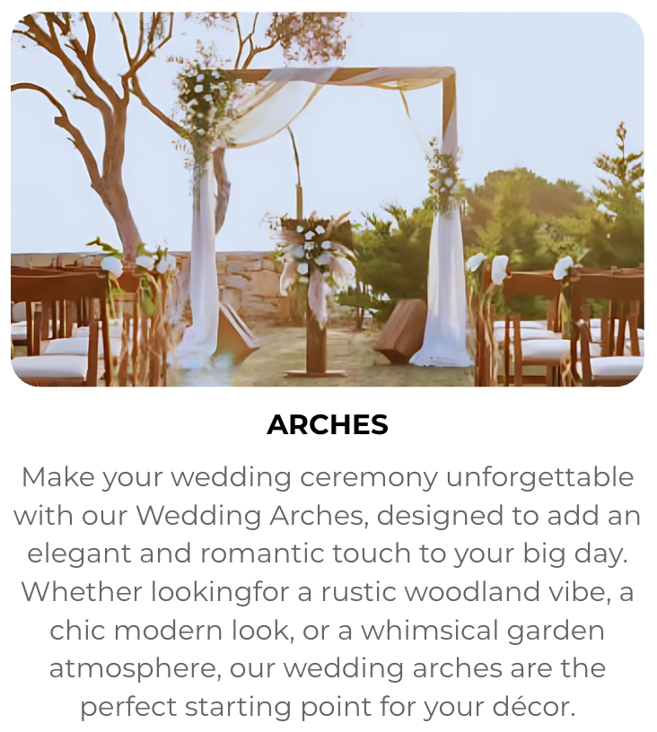 Wedding arches