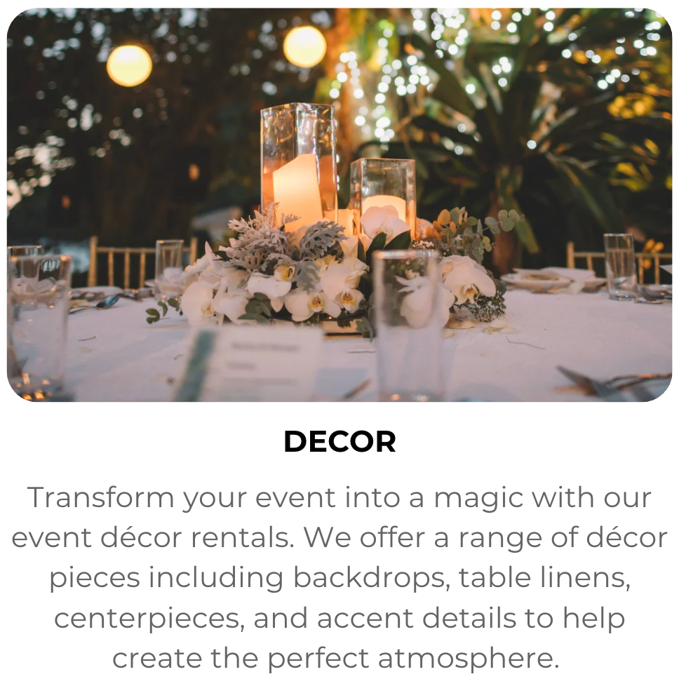 Event Decor Rentals